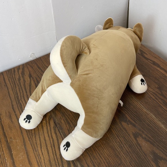 26” Shiba Inu Plush Stuffed Animal Sleeping Huggable Large Pillow For Anxiety - Picture 6 of 7